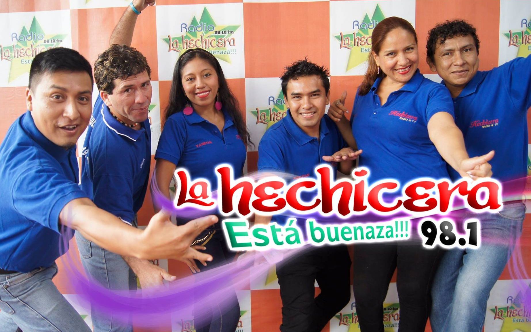 Locutores de Radio Hechicera en el año 2016.