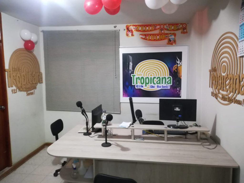 Instalaciones de Radio Tropicana, una de las radios lideres en Paita 